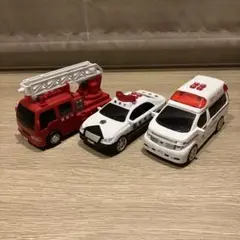 トイコー サウンド緊急車両(パトカー,救急車,消防車)セット おもちゃ