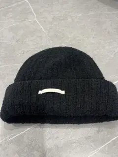 Maison Kinema ブラック ニット帽　新品 Maison Kinema ブラック ニット帽 新品 - メルカリ