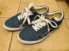 vans スニーカー デニム チェック レディース 23cm