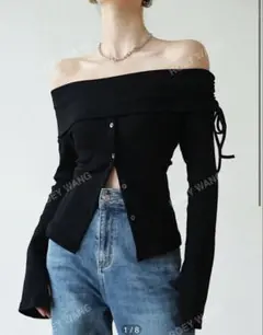 ウィメンズハート柄 スクエアネッ ク半袖 クロップドTシャツ SHEIN