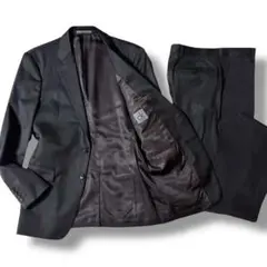 美品 Calvin Klein ストライプ スーツ セットアップ ブラック 36