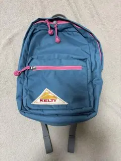 KELTY リュック 水色 フロントポケット付き