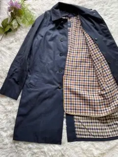 アクアスキュータム Aquascutum ステンカラーコート ライナー チェック