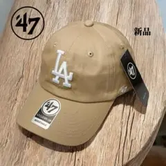 ベースボール　LAドジャース　MLB キャップ　ベージュ　新品　即日発送