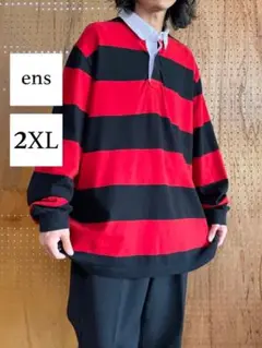 古着 チャールズリバーアパレル ラグビー ラガー シャツ 長袖 ビッグ オーバー
