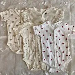 【西松屋】ベビー肌着　前開きロンパース、サイズ80