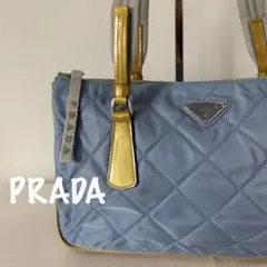 【美品】PRADA プラダ キルティング ハンドバッグ