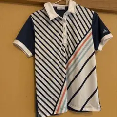 adidas IDTIG ストライプ ポロシャツ