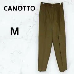 ＊カノット＊パンツ スラックス テーパード タック入り オフィスコーデ M
