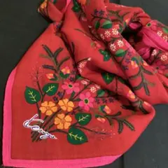 KENZO ケンゾー ヴィンテージ ウール 大判ショール ストール 花柄