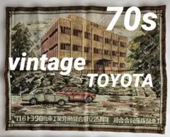 【レア】昭和レトロ トヨタ自動車 タペストリー 1971年 70s 非売品