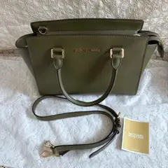 MICHAELKORS マイケルコース セルマ ミディアムサッチェル オリーブ