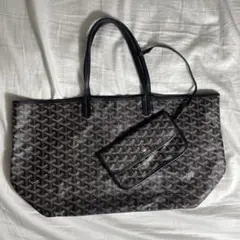 GOYARD サンルイ PM ブラック トートバッグ