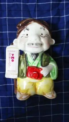 YMOコンサートツアー水戸黄門姿の細野晴臣さん陶器フィギュア兼貯金箱、超レア！