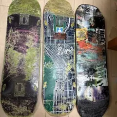 スケートボード デッキ 3枚 中古