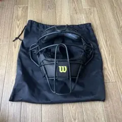 Wilson チタンマスクブラック 収納袋付き