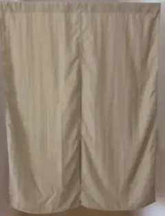 ハンドメイド　のれん　無地　ベージュ　約72✖️90㌢　ナイロン100%ワッシャー
