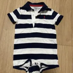 Ralph Lauren ストライプロンパース 6M
