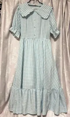 しまむら 青木美沙子 ワンピース ギンガム