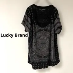 Lucky Brand ボヘミアンプリント カットソー　1X チュニック