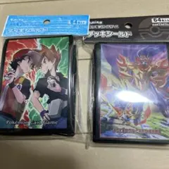 ポケモンカード　デッキシールド　レッド&グリーン　ザシアン・ザマゼンタ
