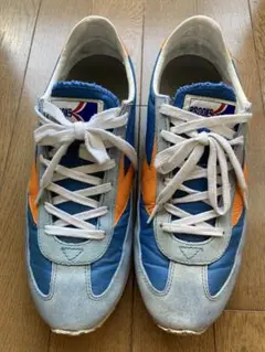 BROOKS 青オレンジ スニーカー 復刻版