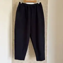 極美品 コムデギャルソン ポリエステル イージーパンツ ダークネイビー