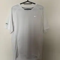 NIKE ナイキ 半袖 Tシャツ L ホワイト ドライフィット ランニング