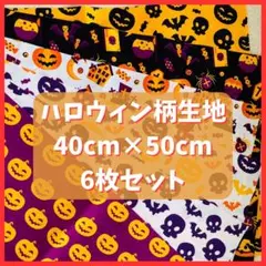 ハロウィン柄生地 40cm×50cm 6種類セット