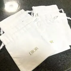 Dior ホワイト 巾着袋 5点セット