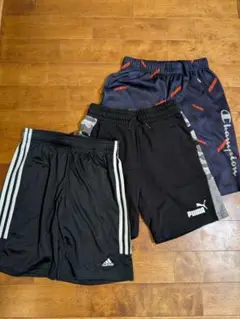 ☆ハーフパンツ 3点セット 160cm アディダス、プーマ、CHAMPION☆