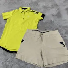 アディダス　ゴルフ　トップス　ショートパンツ　セット