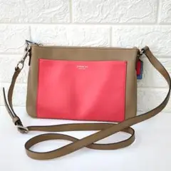 COACH ショルダーバッグ コーチ ピンク ブラウン