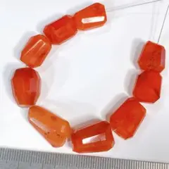 サービス品＊秋色＊カーネリアン＊大粒タンブルカットh26
