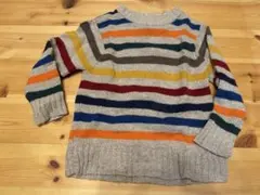 マルチカラーストライプニットセーター　GAP 110