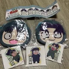 忍たま乱太郎 ミニポーチキーホルダー七松小平太　潮江文次郎2個セット＋アクスタ