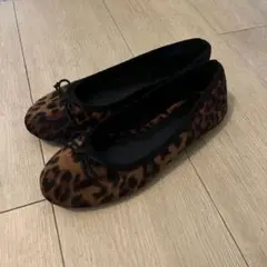 H&M ヒョウ柄 フラットシューズ 35
