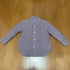 Ralph Lauren チェック柄長袖シャツ 24M 90