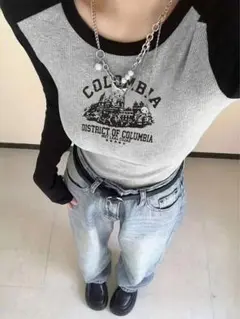 INAWLY SHEIN Tシャツ S ブラック