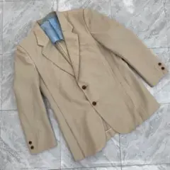 Ascoli Piceno テーラードジャケット ベージュ シングル 3ボタン