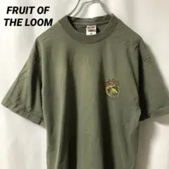 N-4845 90s フルーツオブザルーム アメリカ古着 フィッシュ TシャツL
