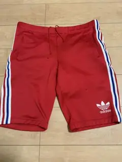 90S adidas ハーフ　トラック　パンツ　トレフォイル マルチストライプ