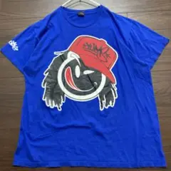 YUMS ヤムス Tシャツ B系 プリント 丸胴 XL