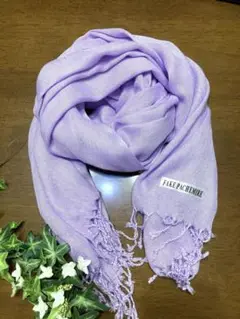 フェイクパシュミナ ストール　ラベンダー　柔らか