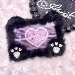 ♡R様　ハンドメイド　名札ケース　名札デコ　猫耳　猫　ファー　サイン会　ヨントン