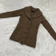 ラルフローレン ニット カーディガン 厚手 ショールカラー 長袖 レディースM