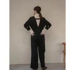 Eaphi eaphi back slit all in one エフィ サロペ