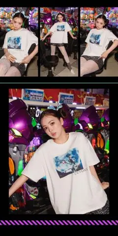 【即日発送】　エヴァンゲリオン　ニコル　最後のシ者ロンTEEブラック/黒　フリー エヴァンゲリオンコラボ】最後のシ者 ロンTEE（Tシャツ