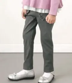 bebe グレー フリルポケット パンツ　90