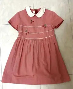 ファミリア　ワンピース　120 赤　さくらんぼ